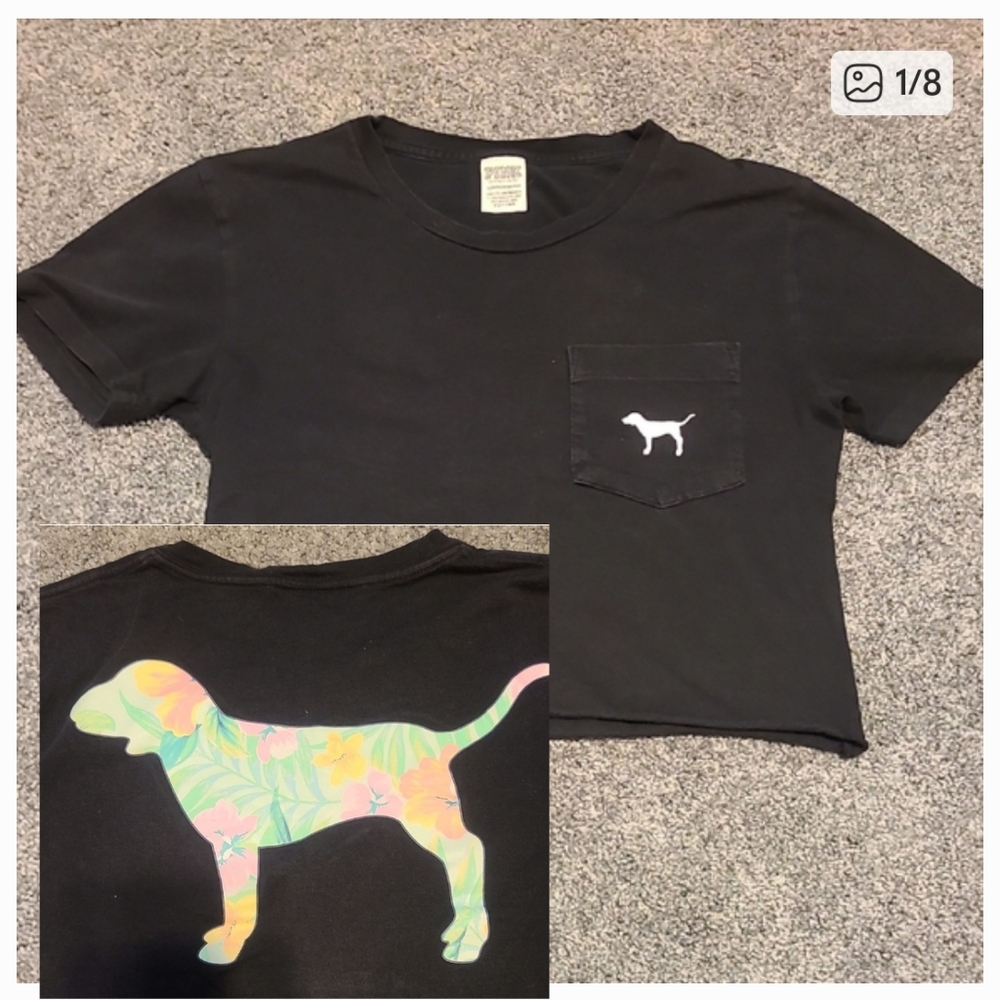 PINK Victoria's Secret Black T-Shirt
